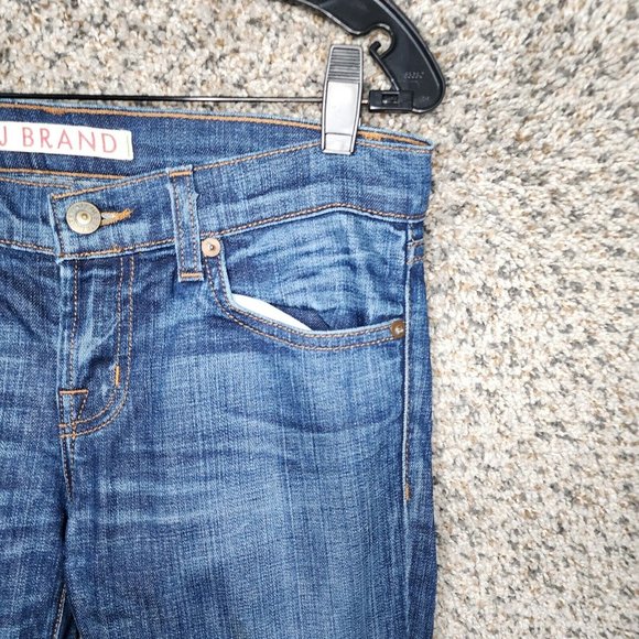 J Brand Skinny Jeans Womens 26 Denim Blue 5 Pocket Zip Casual Cotton Blend - Picture 2 of 11